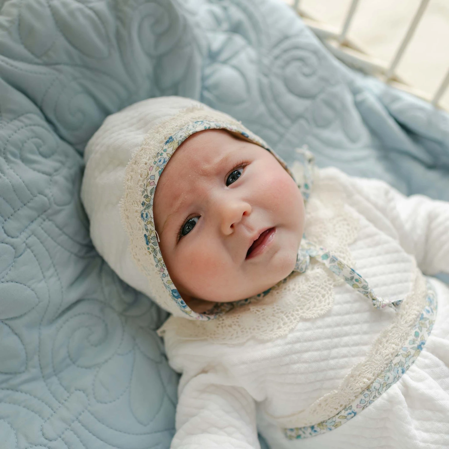 Petite Fleur Quilted Bonnet(Petite Fleur Quilted Bonnet) 1 Petite Fleur Quilted Bonnet(Petite Fleur Quilted Bonnet)