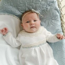 Petite Fleur Romper(Petite Fleur Romper) -Tiny Trendz Blake Romper Blue Fleur 4250