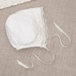 Madeline Quilted Newborn Bonnet(Madeline Bonnet) -Tiny Trendz Bonnet 4386