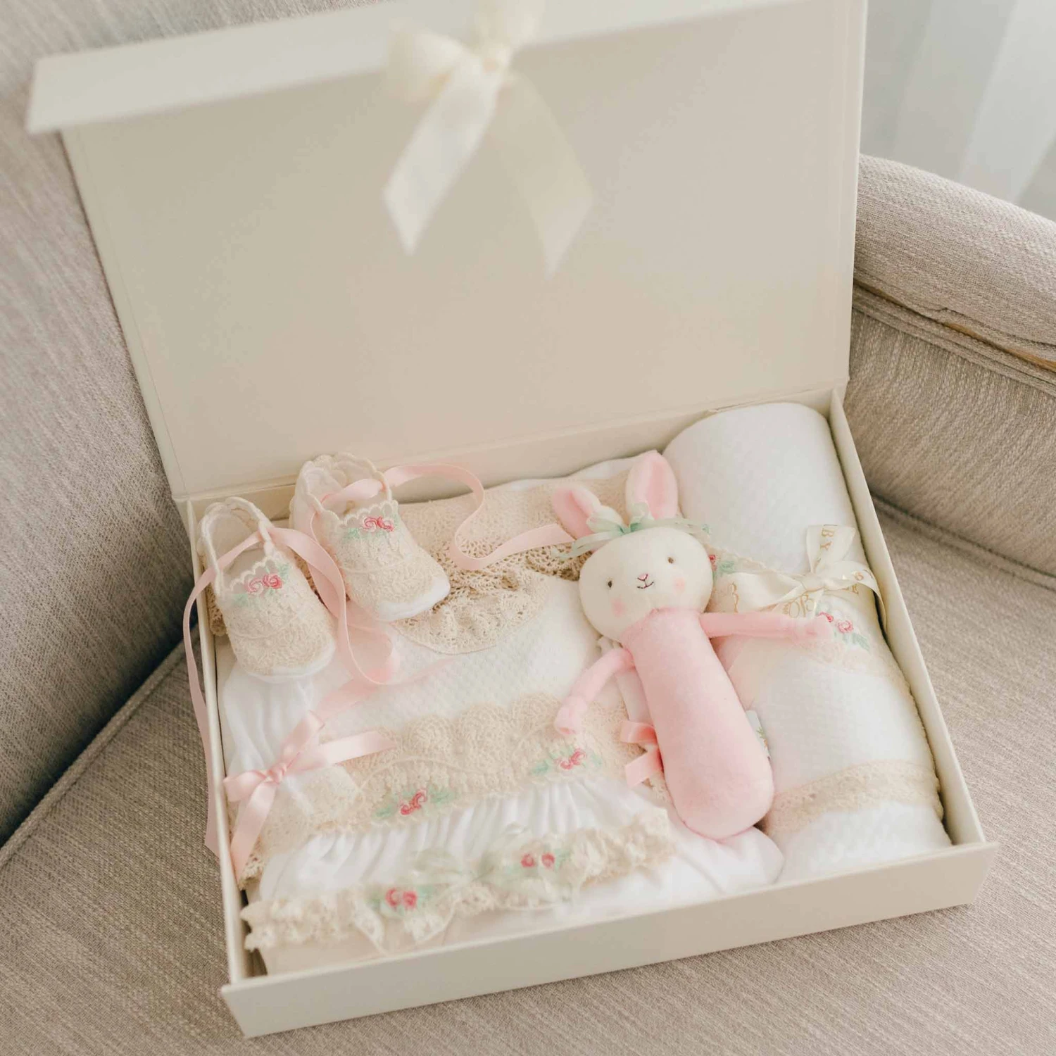 Chloe Newborn Gift Set- Save 10%(Chloe Layette Set) 1 Chloe Newborn Gift Set- Save 10%(Chloe Layette Set)