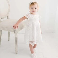 Grace Dress(Grace Dress) -Tiny Trendz Dress Headband Booties Grace 8123