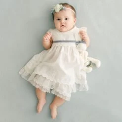 Emily Dress & Bloomers(Emily Baby Girl Dress) -Tiny Trendz DressBloomers 9673
