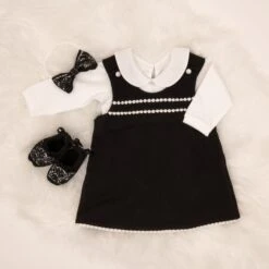 June Jumper Dress Set(June Jumper Dress Set) -Tiny Trendz DressBootiesHB 5491
