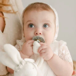 Ella Pacifier Set | Sage & Ivory(Ella Pacifier Set Sage Ivory)