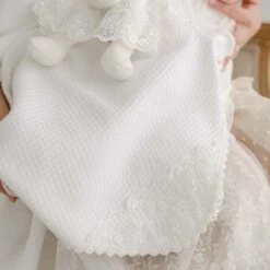 Ella Personalized Blanket(Ella Blanket) -Tiny Trendz Ella Christening Blanket 1