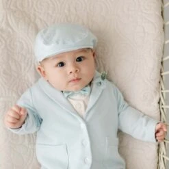 Ezra Sage 4-Piece Suit(Ezra Sage 4 Piece Suit) -Tiny Trendz Ezra Blue Newsboy Cap Suit 0336 2ce4b762 fdc8 4c4b a973 4211bce3cfb4 2