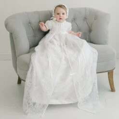 Aria Christening Gown & Bonnet(Aria Christening Gown Bonnet)