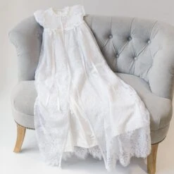 Aria Christening Gown & Bonnet(Aria Christening Gown Bonnet) 14 Aria Christening Gown & Bonnet(Aria Christening Gown Bonnet) -Tiny Trendz Gown 1011