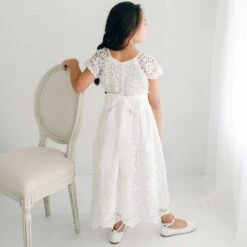 Grace Girls Lace Dress(Grace Girls Lace Dress) -Tiny Trendz Grace Dress Back Detail 6748