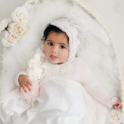 Hailey Newborn Gift Set- Save 10%(Hailey Newborn Gift Set Save 10) -Tiny Trendz Hailey Blanket Bonnet Sweater Baby 1560