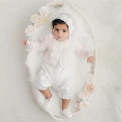 Hailey Knit Sweater(Hailey Knit Sweater) -Tiny Trendz Hailey Knit Sweater Bonnet Baby 1545