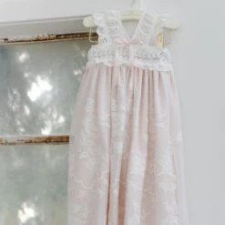Charlotte Christening Gown & Bonnet(Charlotte Christening Gown) -Tiny Trendz Hanging 0791