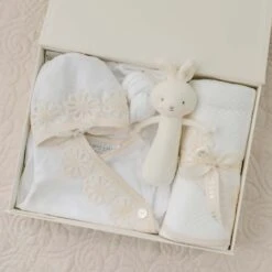 Hannah Newborn Gift Set- Save 10%(Hannah Newborn Gift Set) -Tiny Trendz Hannah White Newborn Gift Set 8346