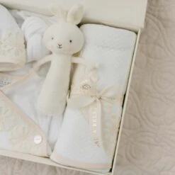 Hannah Newborn Gift Set- Save 10%(Hannah Newborn Gift Set) -Tiny Trendz Hannah White Newborn Gift Set 8347