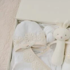 Hannah Newborn Gift Set- Save 10%(Hannah Newborn Gift Set) -Tiny Trendz Hannah White Newborn Gift Set 8348
