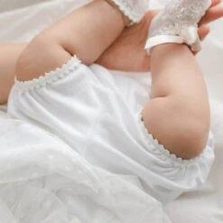 Harper Dress & Bloomers(Harper Dress Bloomers) -Tiny Trendz Harper White Bloomers 0061