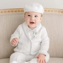 Harrison 3-Piece Pants Suit(Harrison Christening Suit Quilted Cotton)