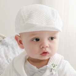 Harrison Quilted Newsboy Cap(Harrison Newsboy Cap Quilted Cotton) -Tiny Trendz Harrison Newsboy Quilted Cap Baby 0948