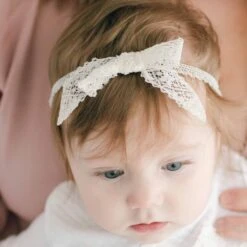 Hailey Newborn Gift Set- Save 10%(Hailey Newborn Gift Set Save 10) -Tiny Trendz Headband Hailey Lace Close Up Baby 1848 f8435047 ab75 4be0 b164 fa5238287873