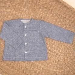 Henry Linen Shirt(Henry Linen Shirt 1) -Tiny Trendz IndigoShirt 4894
