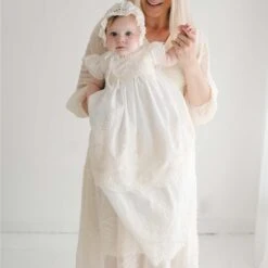 Ingrid Tiered Gown & Bonnet(Ingrid Blessing Gown)