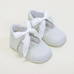 Ivory Tie Mary Janes(Ivory Tie Mary Janes) -Tiny Trendz Ivory IMG8375