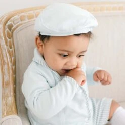 Theodore 3-Piece Suit(Theodore 3 Piece Suit) -Tiny Trendz Jacket Cap Blue Theodore 8257