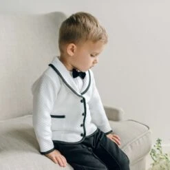 James 3-Piece Suit(James 3 Piece Suit 1) -Tiny Trendz James Suit 3 Piece Bow Tie 5028