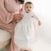Tessa Quilt Newborn Gown(Ivory Quilt Newborn Gown)
