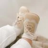 Beige & Ivory Wingtip Shoes(Boys Beige Ivory Wingtip Shoes)