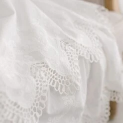 Lily Christening Gown & Bonnet(Lily Christening Gown Bonnet) -Tiny Trendz Lily Christening Gown Lace Detail 2069