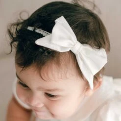 Emma Linen Bow Headband(Emma Headband)