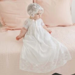 Melissa Christening Gown & Bonnet(Melissa Christening Gown)