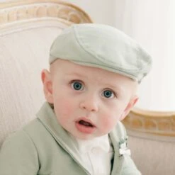 Milo Newsboy Cap(Milo Newsboy Cap) -Tiny Trendz Milo Green Newsboy Boy Hat 2372 c397bf8a 3e2d 4550 93ad 2134410d4754