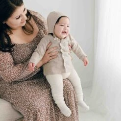 Henry Linen Shirt Set(Henry Linen Shirt Set) -Tiny Trendz Name Natural Linen Shirt Bonnet 000426 8e28b9dc a3e9 46d0 8870 fbad96a29f1e