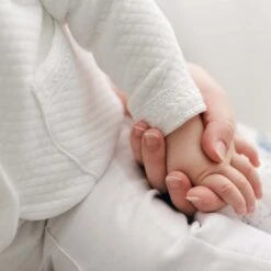 Oliver Quilted Jacket Suit(Oliver Quilted Jacket Suit) -Tiny Trendz Oliver White 3 Piece Suit Detail 4021