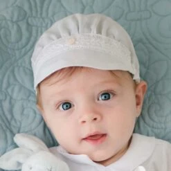 Oliver Accessory Bundle - Save 15%(Oliver Accessory Bundle Save 16) -Tiny Trendz Oliver White Linen Baby Cap 8454 9a0659e2 c76e 4ab2 8849 93014f6f733d