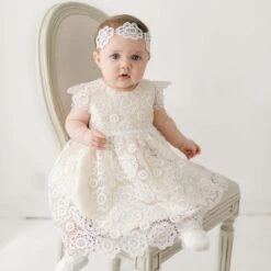 Poppy Lace Dress(Poppy Dress Bonnet)