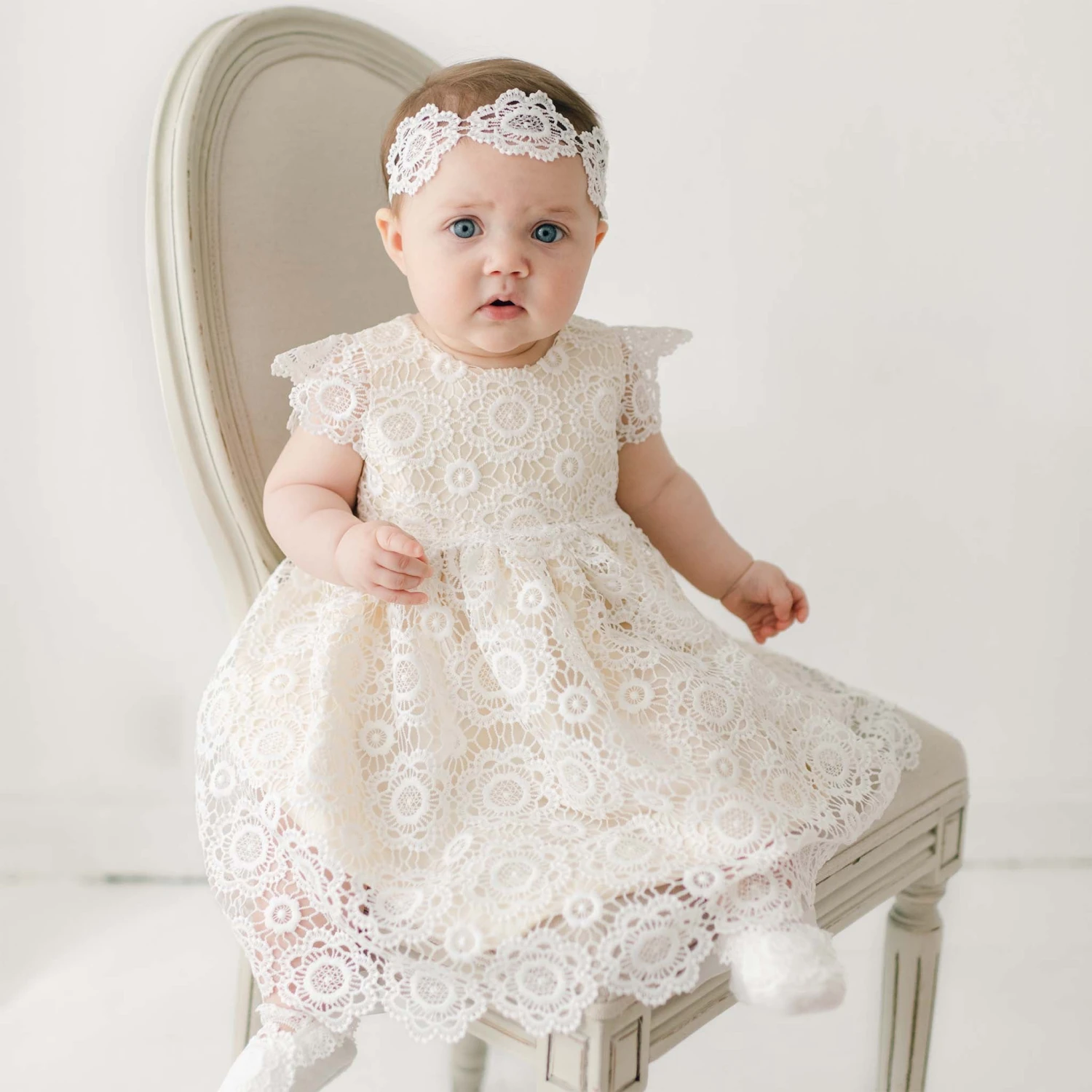 Poppy Lace Dress(Poppy Dress Bonnet) 1 Poppy Lace Dress(Poppy Dress Bonnet)