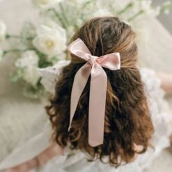 Silk Ribbon Hair Bow & Sash(Silk Ribbon Hair Bow Sash)
