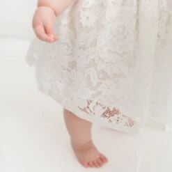 Rose Romper Dress(Rose Romper Dress) -Tiny Trendz Rose Romper Baby Skirt Detail 7160