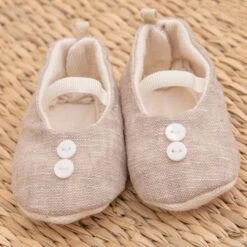 Henry Linen Booties(Henry Linen Booties) -Tiny Trendz SandBooties2 4936