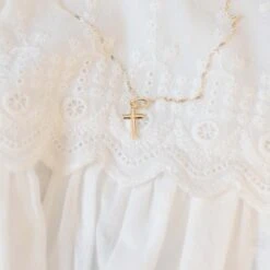 14K Small Gold Cross With Chain(14k Gold Cross With Chain) -Tiny Trendz SmallCrossDress 1174 c29b4257 bad7 4c78 8018 8bf0e0f84d19