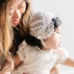 Sophia Dress & Bloomers(Sophia Dress Bloomers) -Tiny Trendz Sophia Bonnet Detail 9026