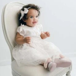 Sophia Dress & Bloomers(Sophia Dress Bloomers) -Tiny Trendz Sophia Dress Bow Sitting 0359