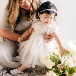 Sophia Dress & Bloomers(Sophia Dress Bloomers) -Tiny Trendz Sophia Dress Lace Baby 8998