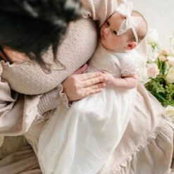 Sophia Lace Bow Headband(Sophia Lace Bow Headband) 5 Sophia Lace Bow Headband(Sophia Lace Bow Headband) -Tiny Trendz Sophia Newborn Layette Headband 9041