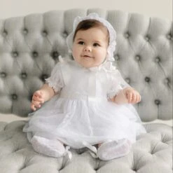 Stella Dress & Bloomers(Stella Dress Bloomers) -Tiny Trendz Stella Dress Bonnet Baby 8582