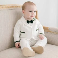 Noah 3-Piece Suit | Green Trim(Noah Green 3 Piece Suit)